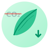 Réduction de l'empreinte carbone